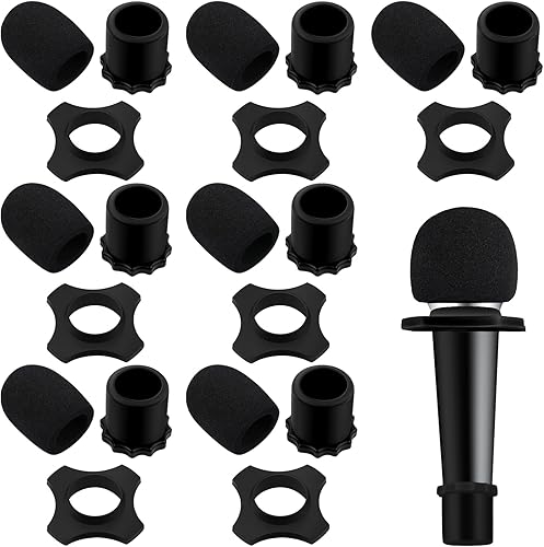 Flutesan 8 unidades de cubierta para micrófono de espuma, cubierta de micrófono parabrisas, micrófono de mano inalámbrico a prueba de sacudidas,