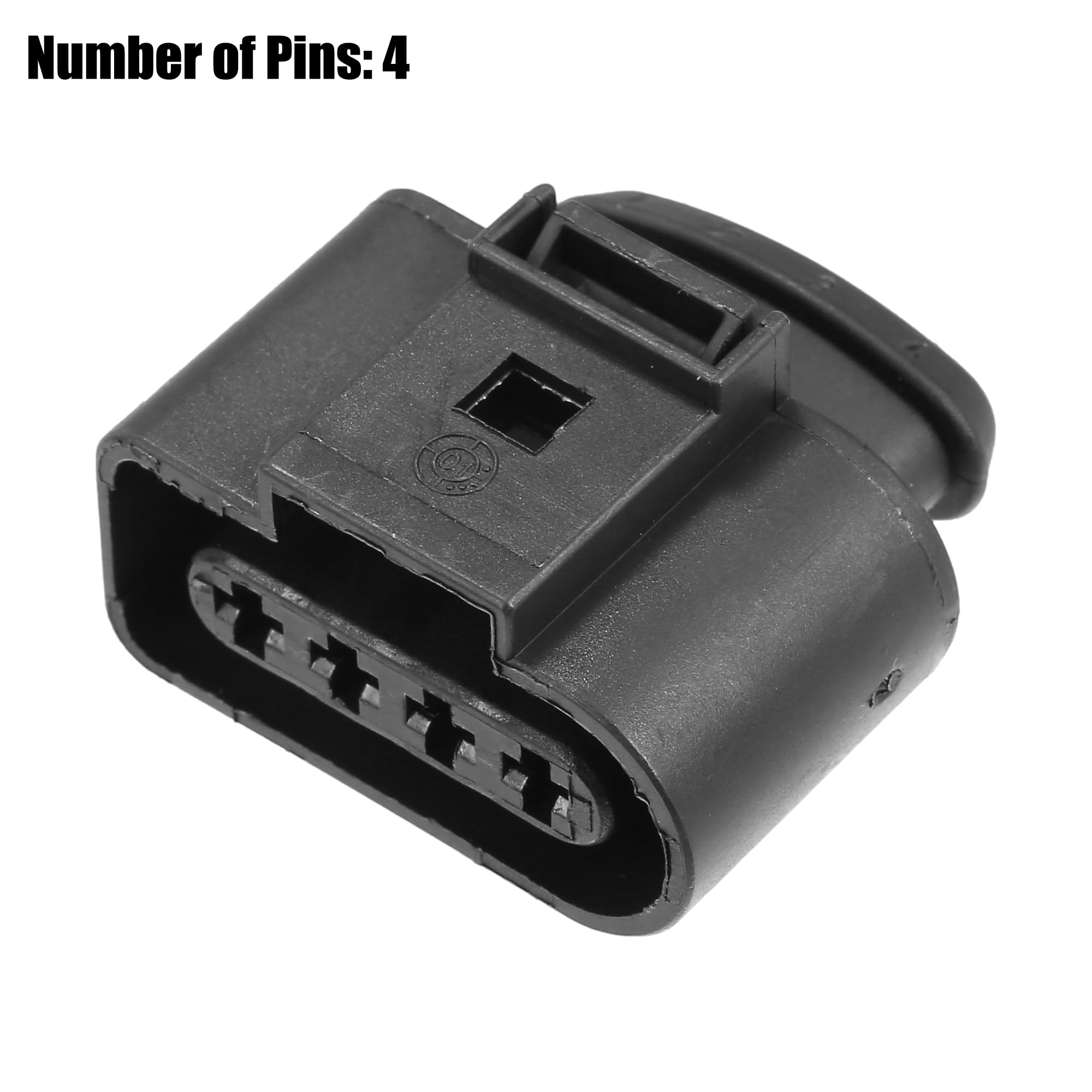 QUARKZMAN Ensemble 8 Connecteurs 4 Broches 1J0973724 Pour VW | Plastique, Cuivre, Pour Audi, Pour Seat, Pour Skoda, 3.7X2X3.2 Cm, Étanche, Durable, Usage Auto, Réparation