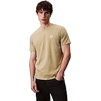 Calvin Klein Uomo T-Shirt Maniche Corte Badge Jersey Classic Tee in Cotone