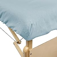 Vista 3 de Juego de sábanas para camilla de masaje, Azul claro, 1