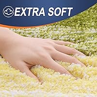 Vista 95 de OLANLY Juego de 2 alfombras de baño de 2 piezas, alfombras de baño de microfibra suave y absorbente y alfombra de inodoro con contorno