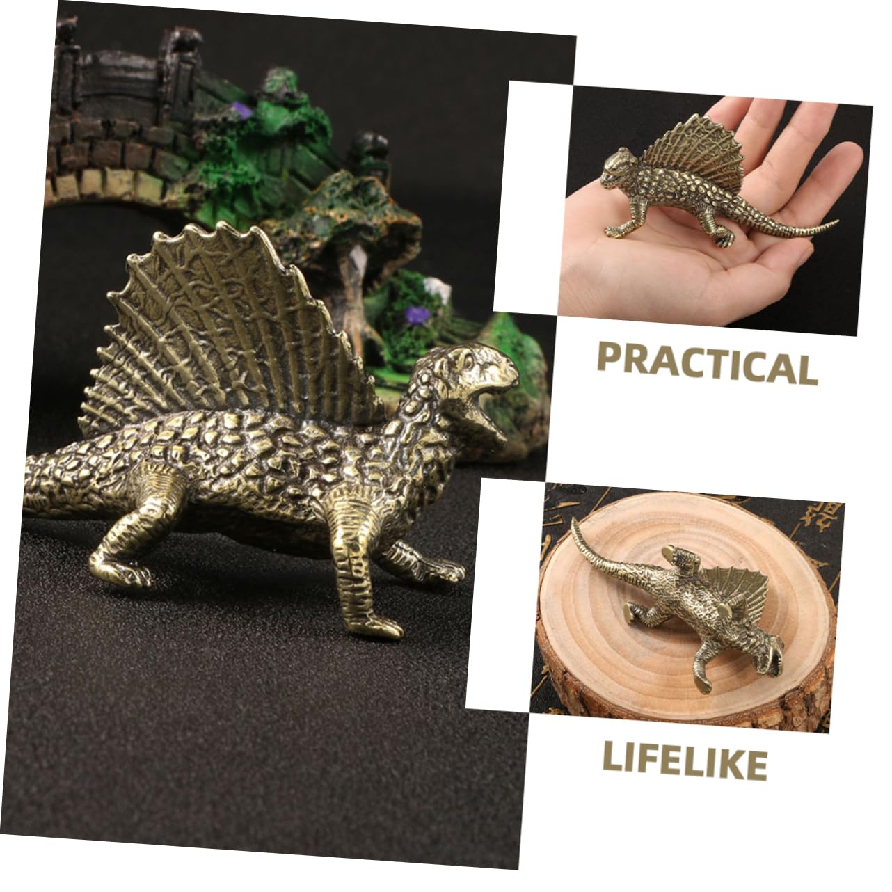 Decoración De Latón Figura De Pequeña para Escritorio Artesanal