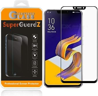 [2-Pack] for Asus ZenFone 5Z Screen Protector Tempered Glass [Full Coverage], SuperGuardZ, Edge-to-Edge, Anti-Scratch, Anti-Bubble [Lifetime Replacement]