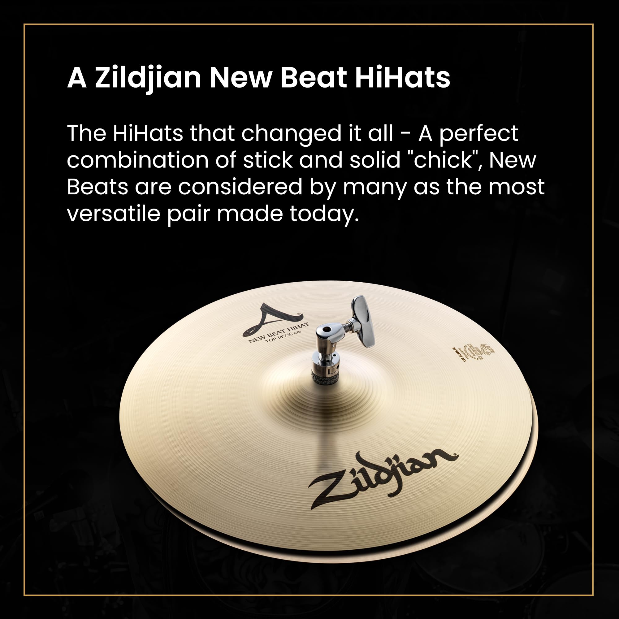 Zildjian A New Beat Hi Hat 14インチ　セット Zildjian A Series 14-Inch New Beat Hi-Hat Cymbals Pair (A0133