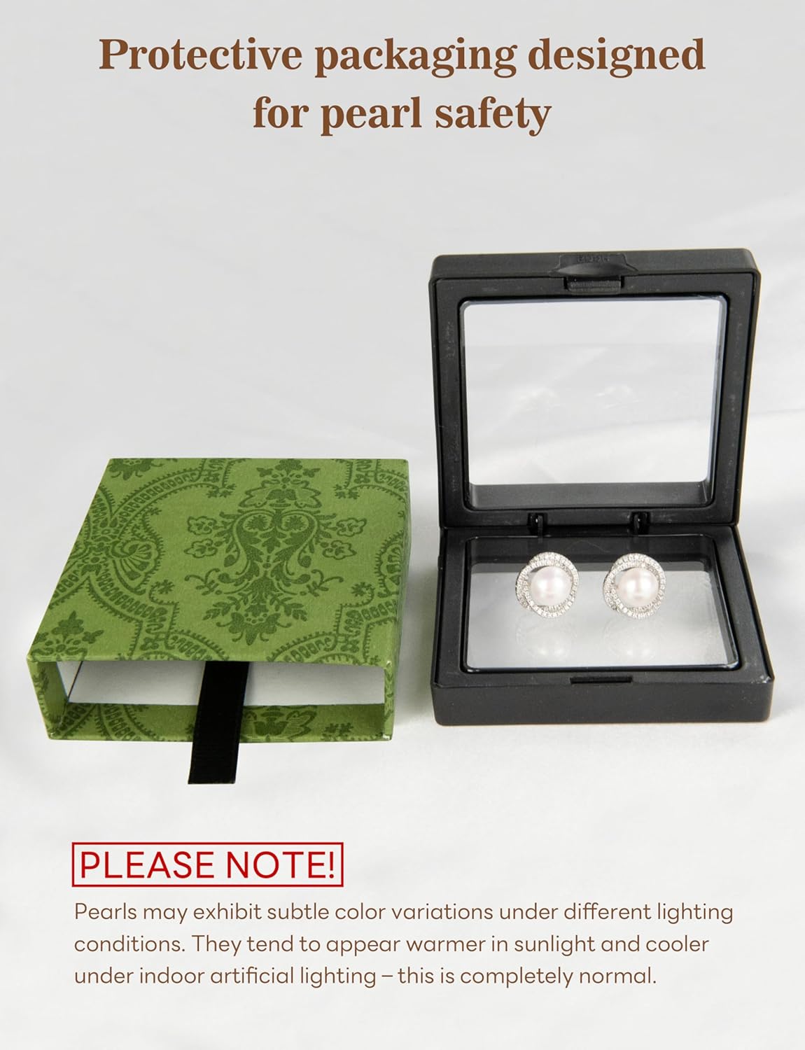 Freshwater Pearl Stud Earrings for Women – Hypoallergenic 18K Gold Plated Sterling Silver for Mother, Wife, Brides (Birthday, Valentine's Day, Anniversary,Wedding) - Image 6