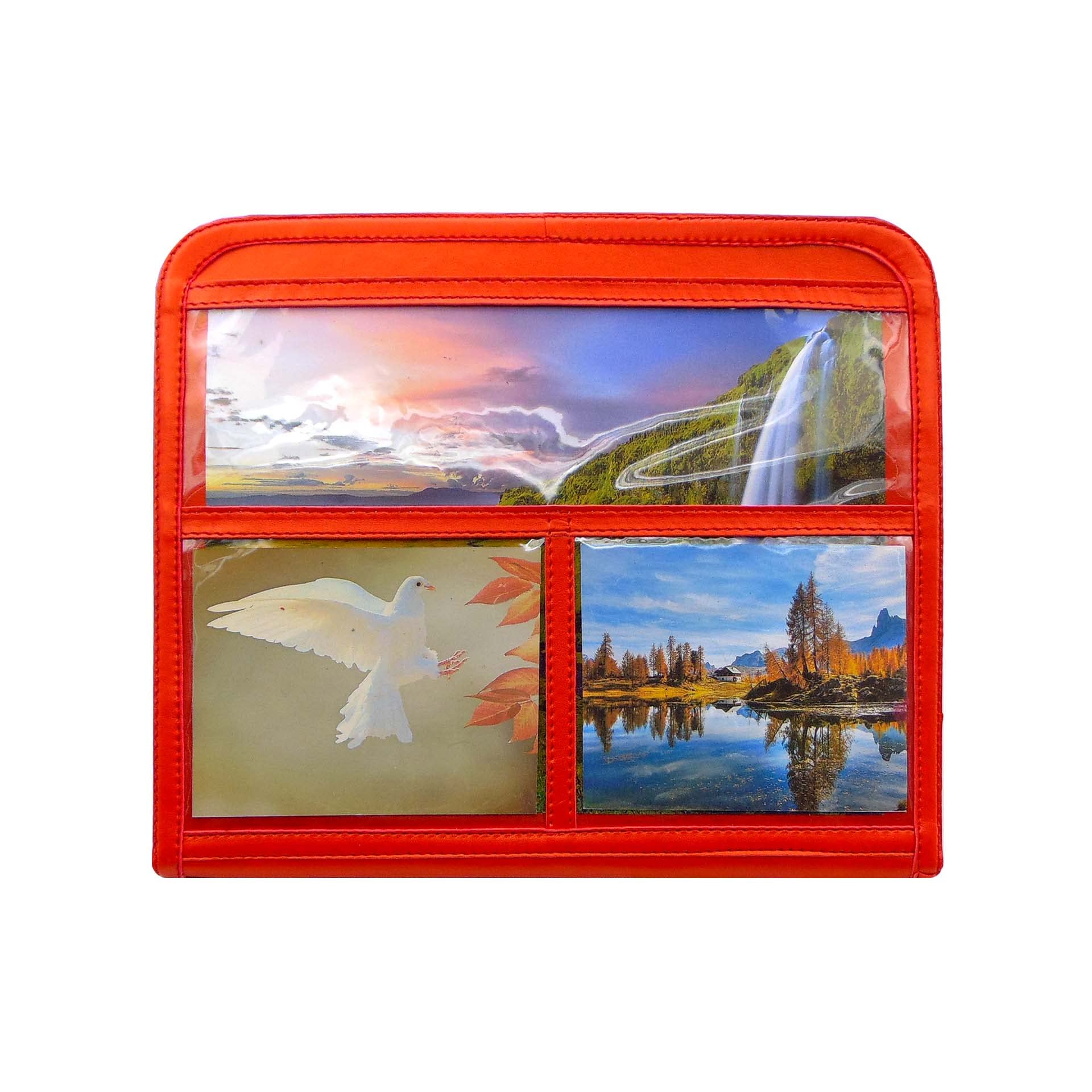 Carpeta organizador Literatura, Revistas, Tratados, Documentos - Transparente - Carpeta para Predicar (Rojo)