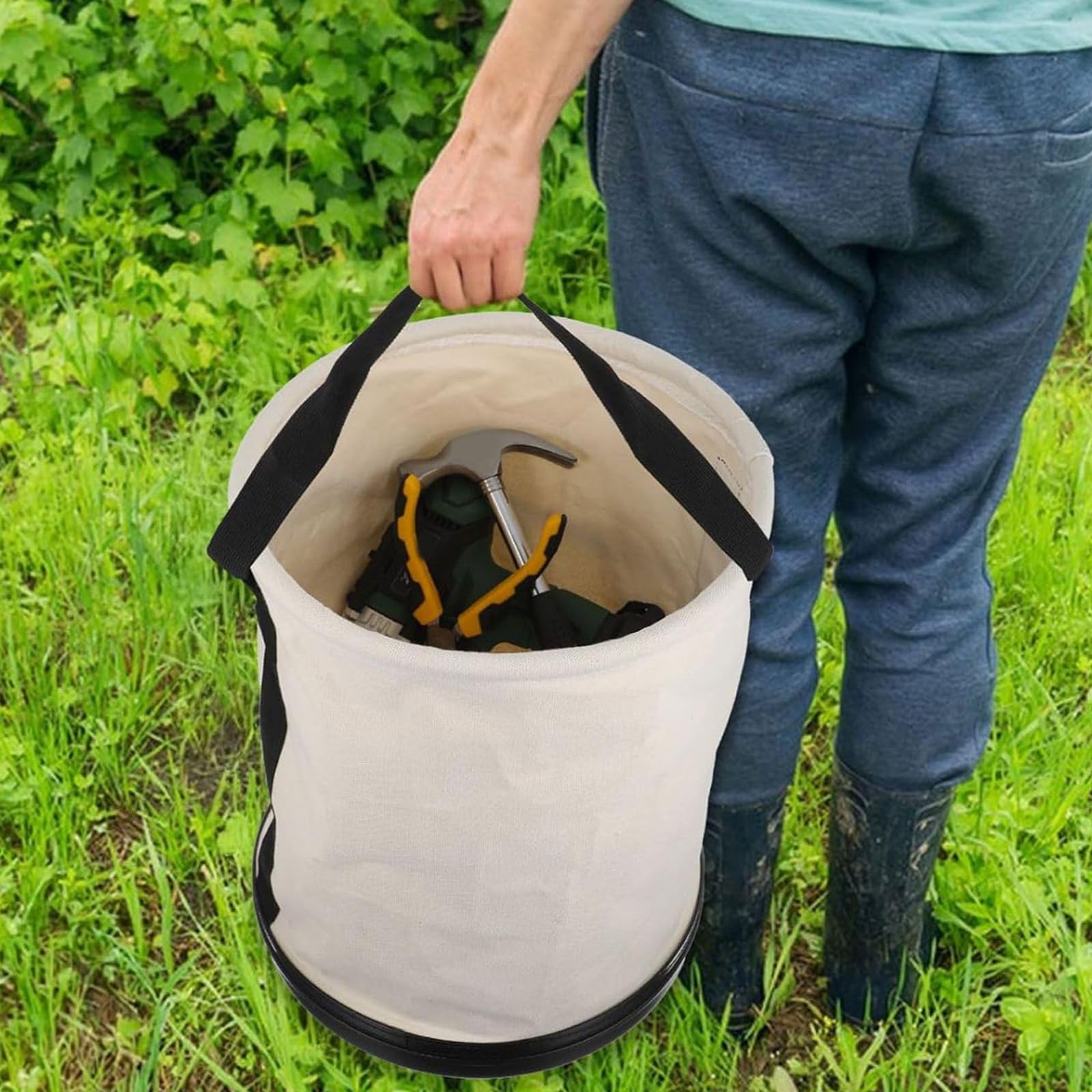 Bolsa utilitaria de lona extra, diseño ergonómico de correa para hombro, para mecánicos profesionales y transporte de herramientas Bolsa de herramientas de lona para uso general
