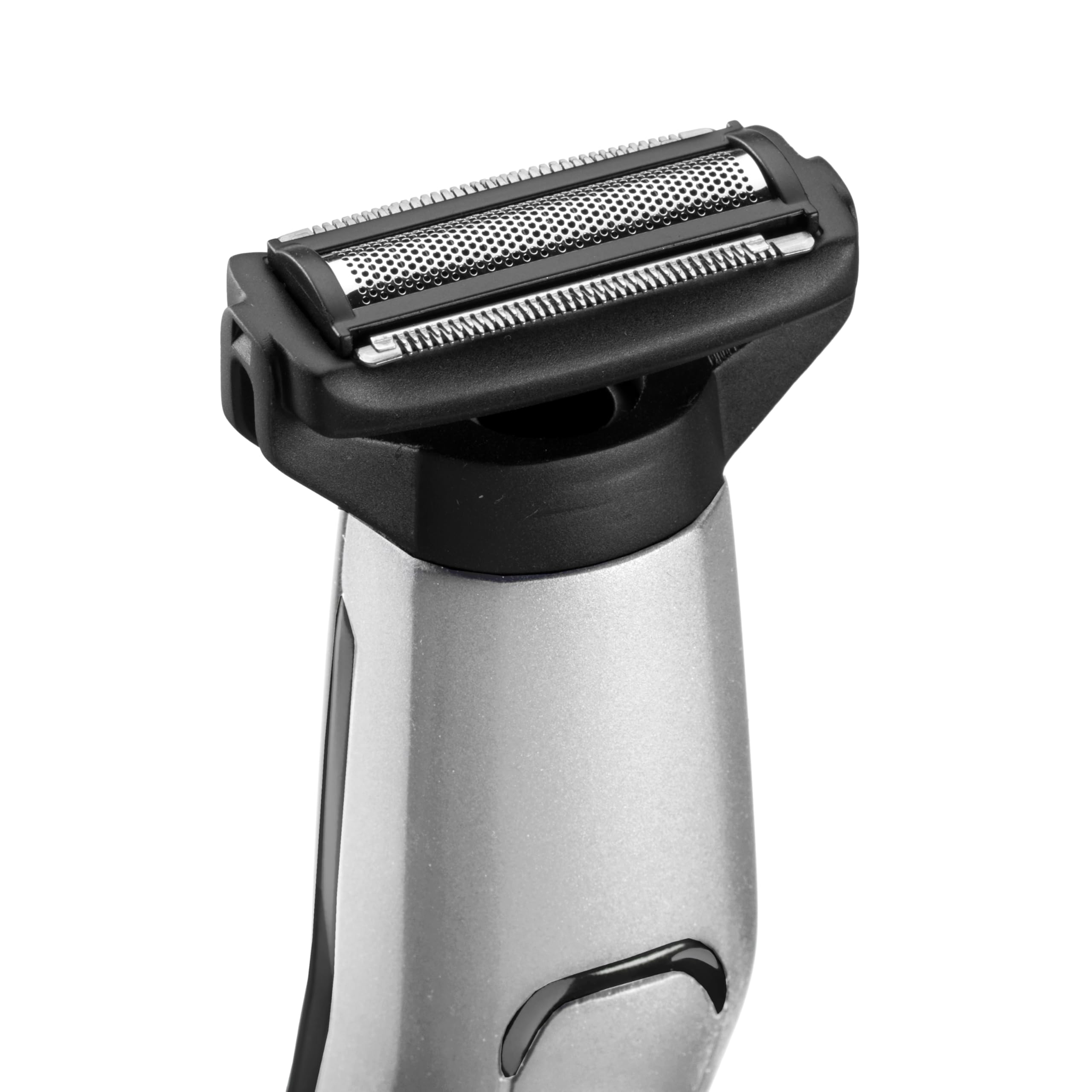 BaByliss 11-in-1 Titanium Multi-Grooming Kit Wasserdicht Köperhaartrimmer, Barttrimmer, Nasenhaartrimmer, Augenbrauen, Detailtrimmer und Multifunktionstrimmer, inkl. Tasche, Silber Schwarz MT861E