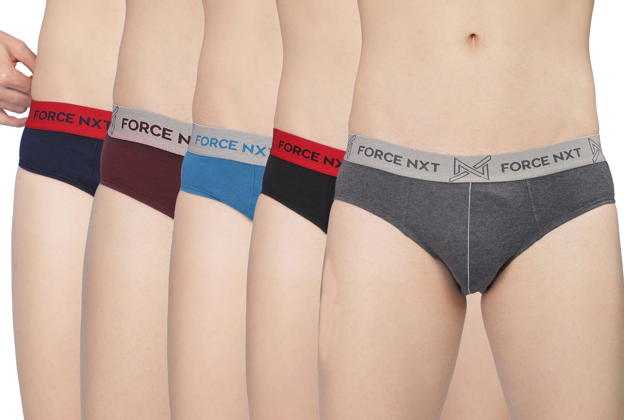 Force NXT Men's Cotton Classic Solid Underwear