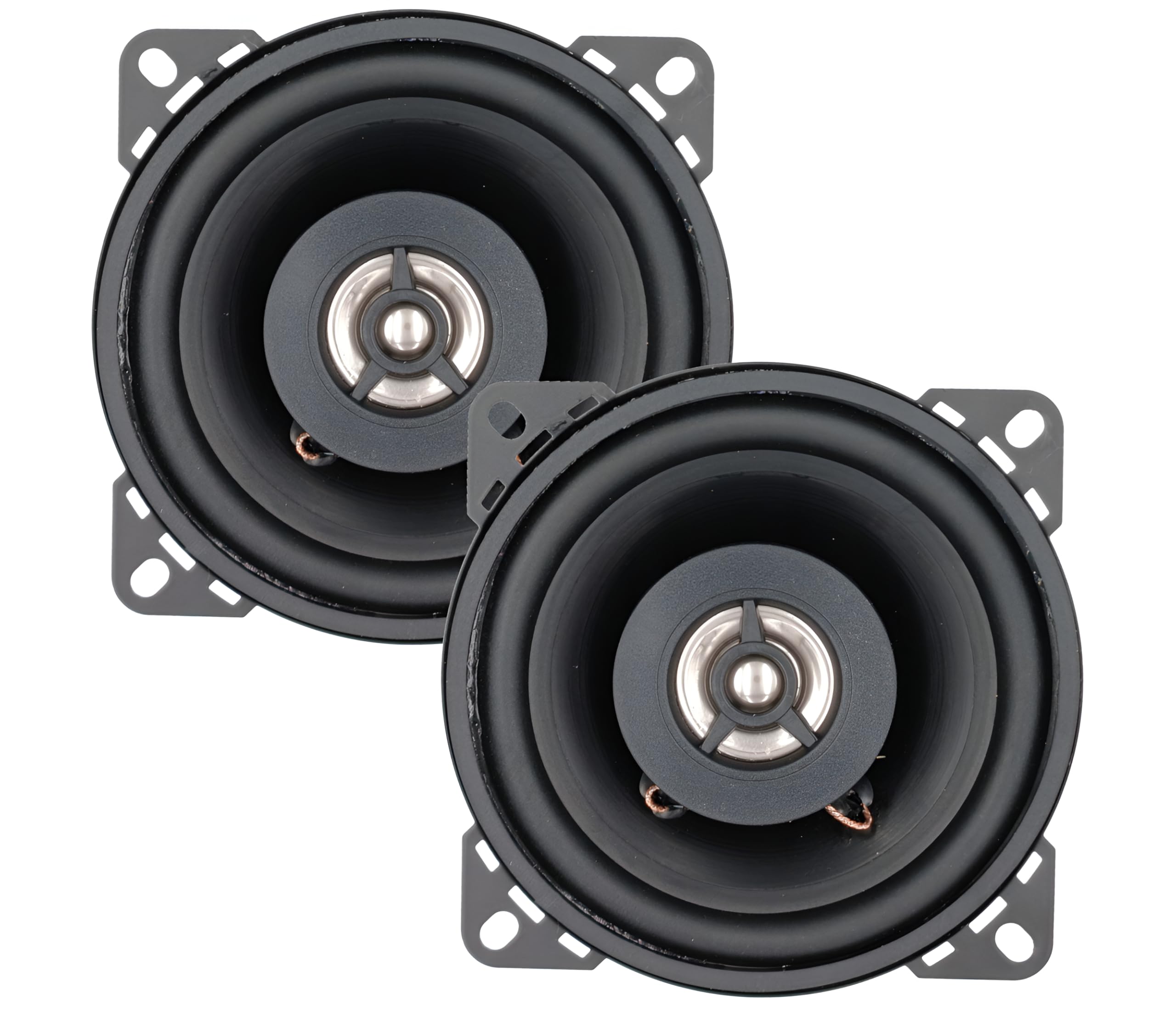 Sound-way Kit Installazione Altoparlanti 2 Vie Casse Autoradio 10 cm 100 Watts compatibile con Fiat 500 Cinquecento / 600 Seicento/Fiat punto 2 serie posteriori