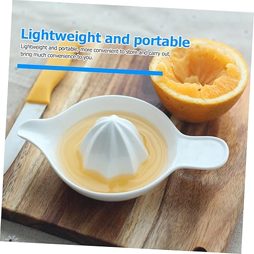 Miniatura 6 de Exprimidor de frutas manual de 2 piezas para extracción de jugo sin esfuerzo, fácil de limpiar para panadería casera y uso en supermercados
