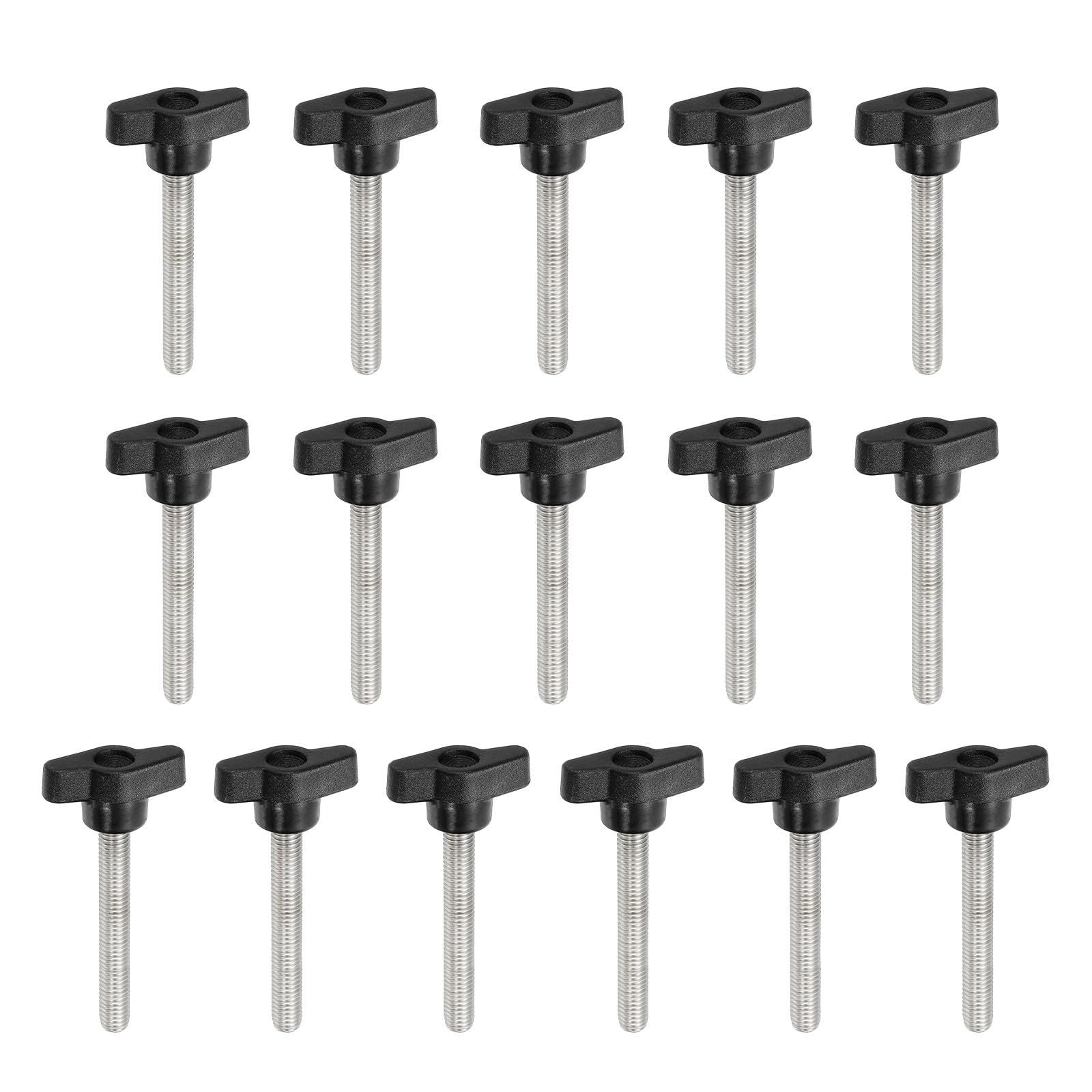 YELARXI Z- Shaped Thumb Screws 304 Stainless Steel Tee Wing Knobs Screws Clamping t Head