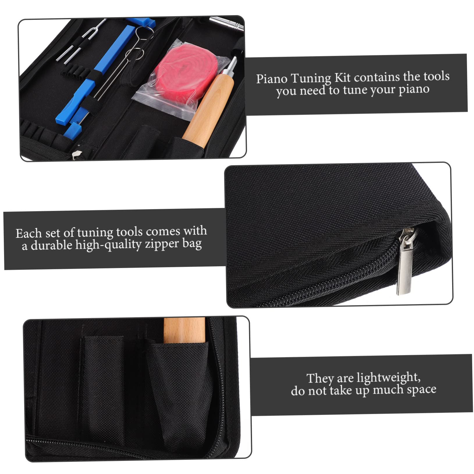 1set Accordatura Per Pianoforte Kit Mute Chiave Accordatura Utensili Ergonomici e Resistenti Per Pianisti Principianti e Professionisti