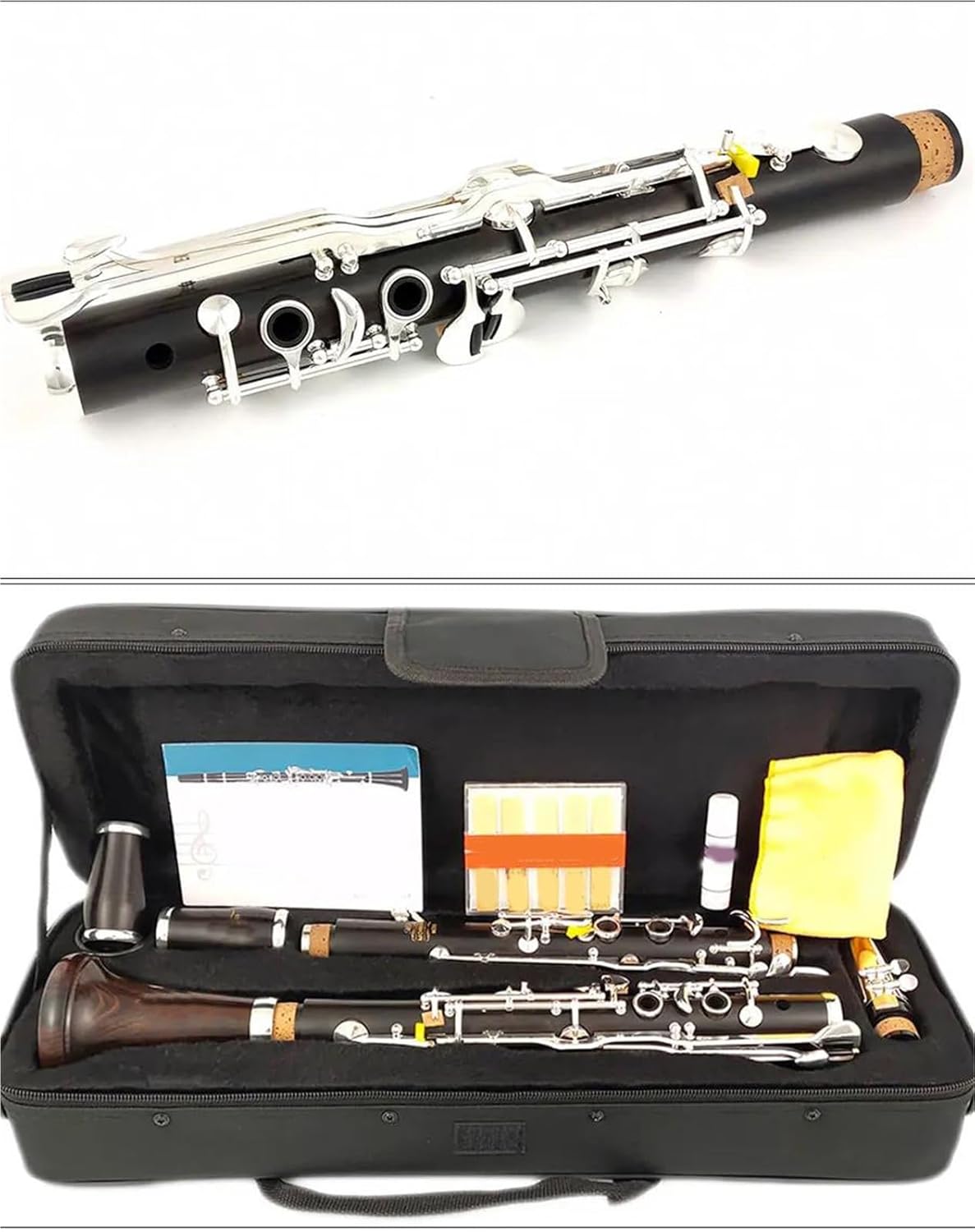 G tune ebony clarinet silver plated key M203 Clarinet