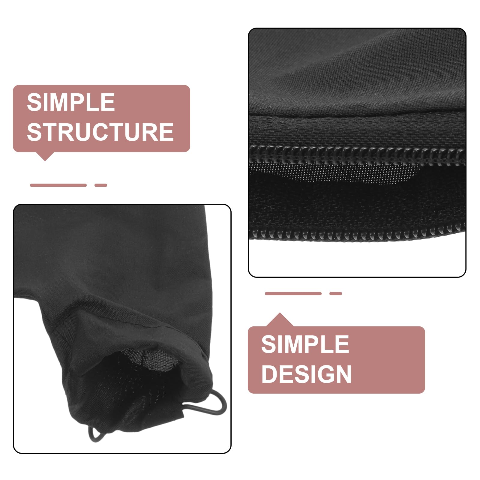 CAXUSD Zippered Dust Bag for Miter Saw and Belt Sander 8.66X5.91In Replacement Dust Collection Storage Bag Compatible with 255 Cutting Machine Accessories - Image 3