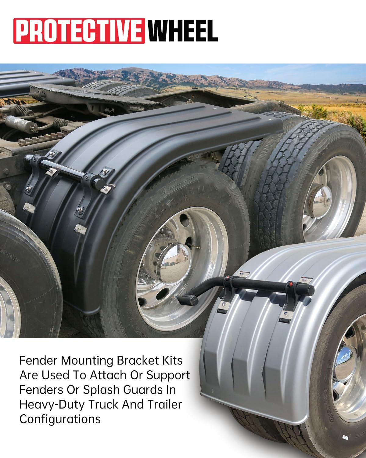 Tandem Axle 9x72 Smooth Steel Teardrop Trailer Fender