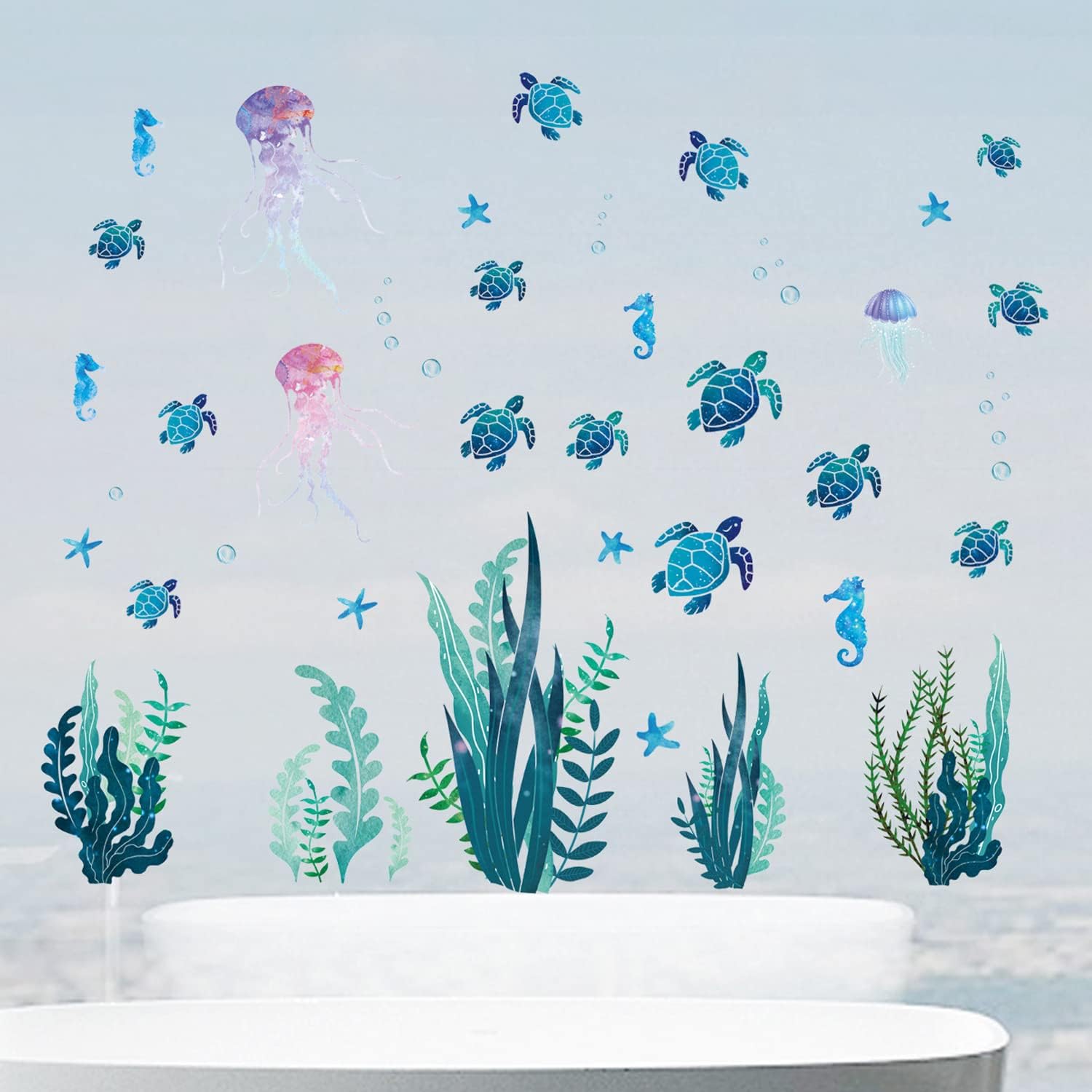 Ocean Under The Sea Wall Decals Sea Turtle Fish Wall