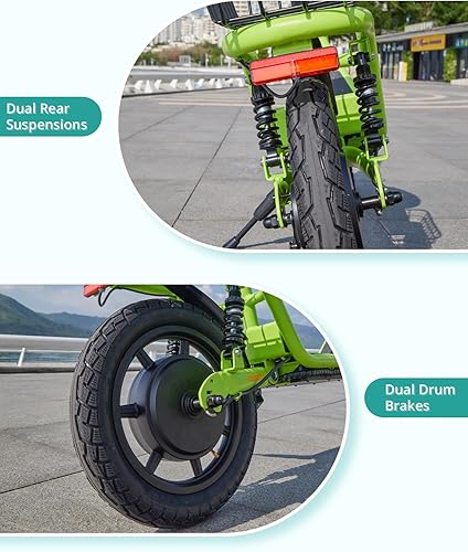 Miniatura 5 de Gotrax FLEX Electric Scooter with Seat for Adult, 18.6Miles Range&15.5Mph Power by 400W Motor, 14" Pneumatic Tire&Height Adjustable Seat, Foldable