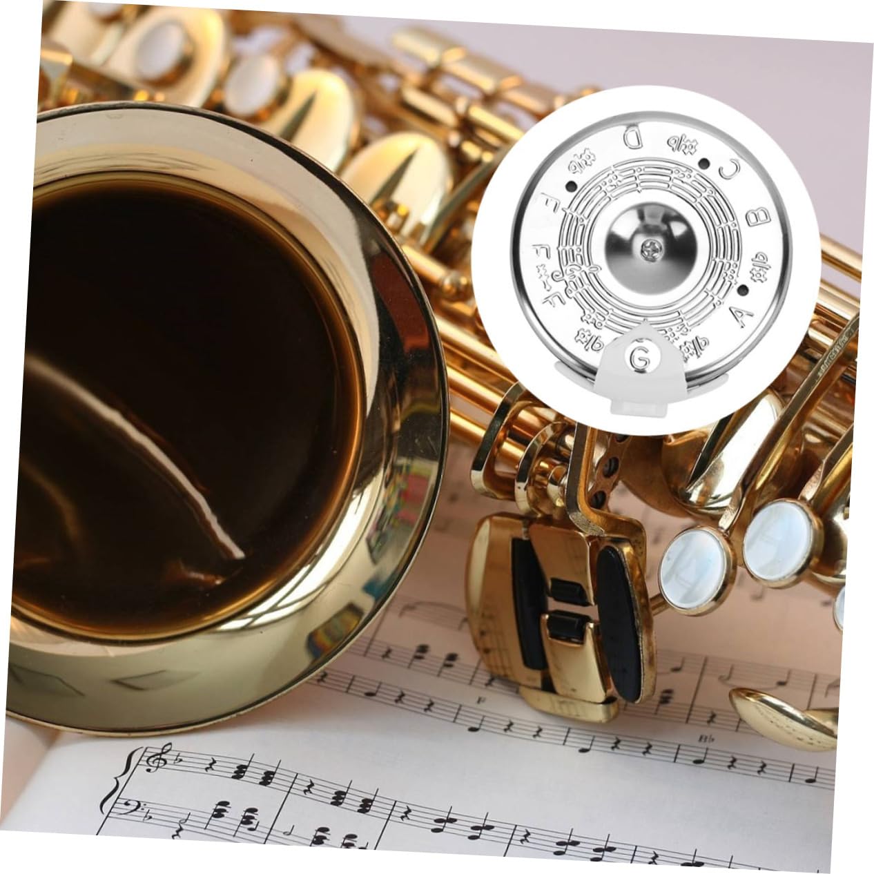 ibasenice 6pezzi Accordatore Per Strumenti Musicali Con Toni Tuner Portatile Per Chitarra e Violino Pratico e Facile Da Trasportare Accessorio Per Musicisti e Insegnanti Di Musica