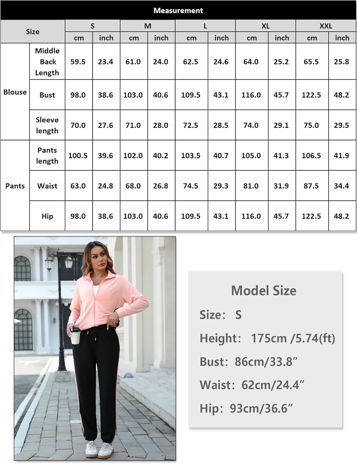 Marvmys Color Block Tracksuit for Women 2 Piece Outfits Fall Sweatsuits Zip Up Jogging Suit Long Sleeve Jogger Lounge Sets - Image 7