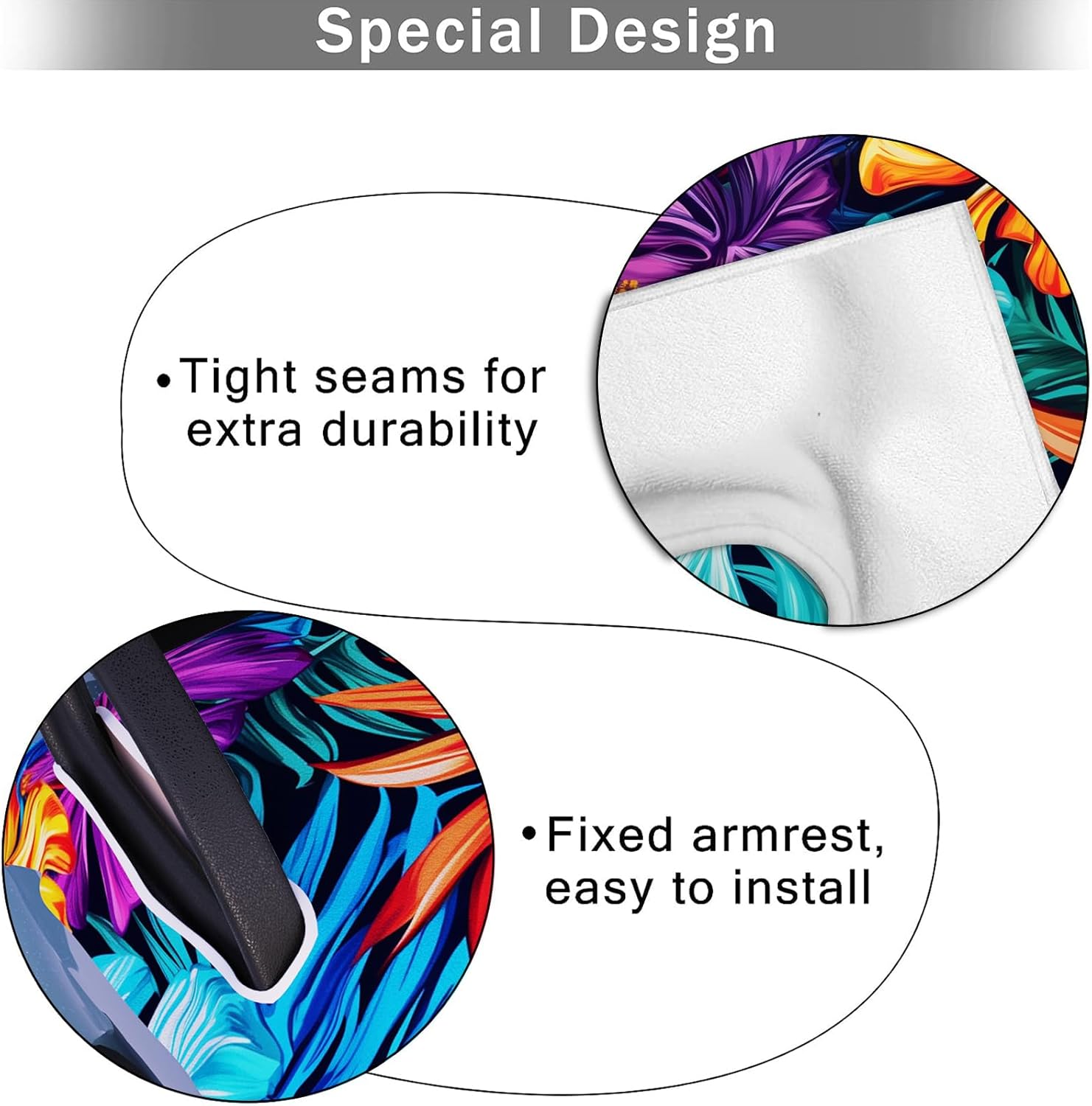 AQQA Golf Cart Seat Covers, Tropical Palm Leaf-Boho-Marble Microfiber Golf Cart Seat Blanket, Golf Blanket, Golf Accessories, Golf Cart Seat Towel Fits All 2-Seat Golf Carts, 55"x 32"