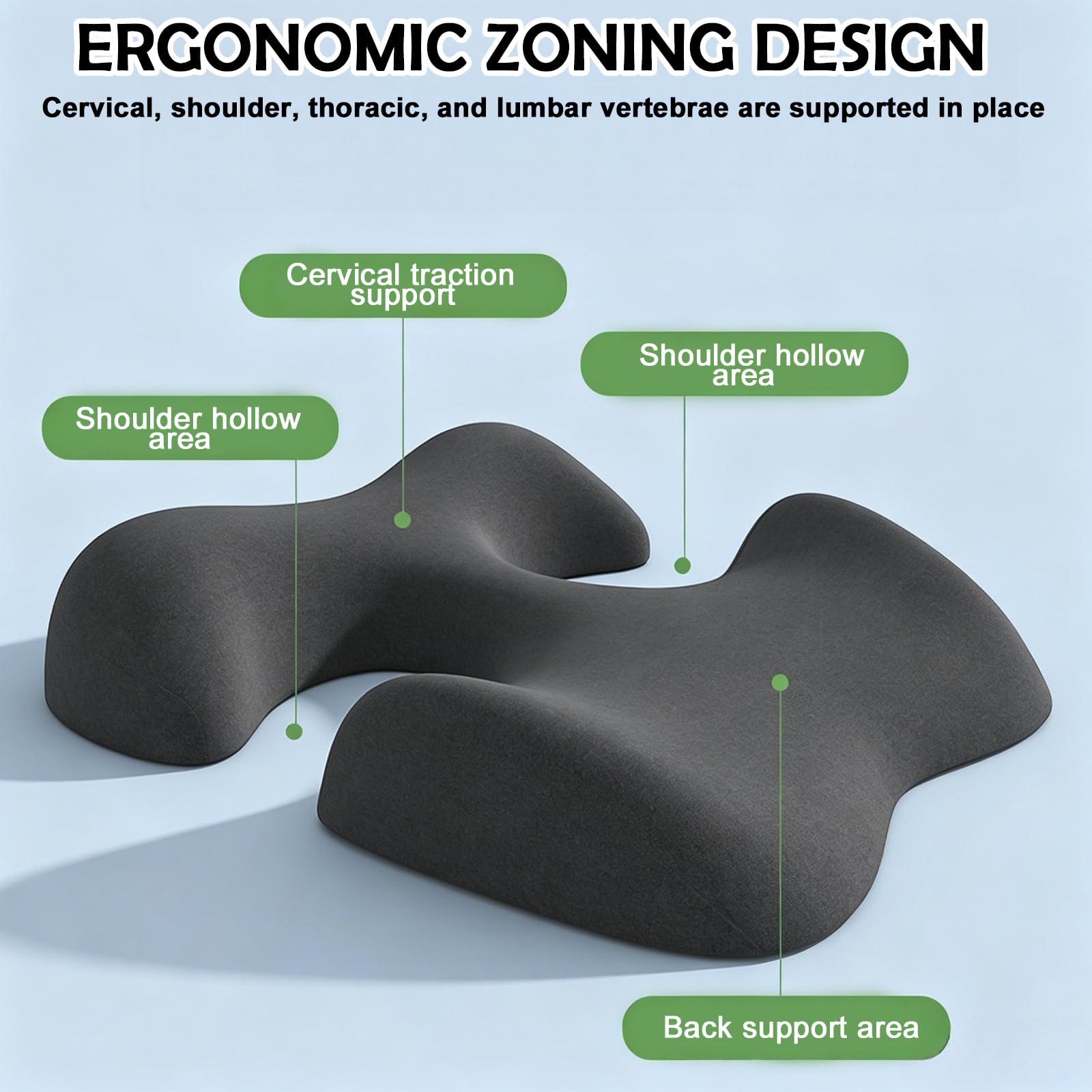 Juego de cojín de masaje para el pecho y la cara, cojín de apoyo para el abdomen, proporciona apoyo para la posición prona, almohada de masaje con agujero para la cabeza para el spa y el