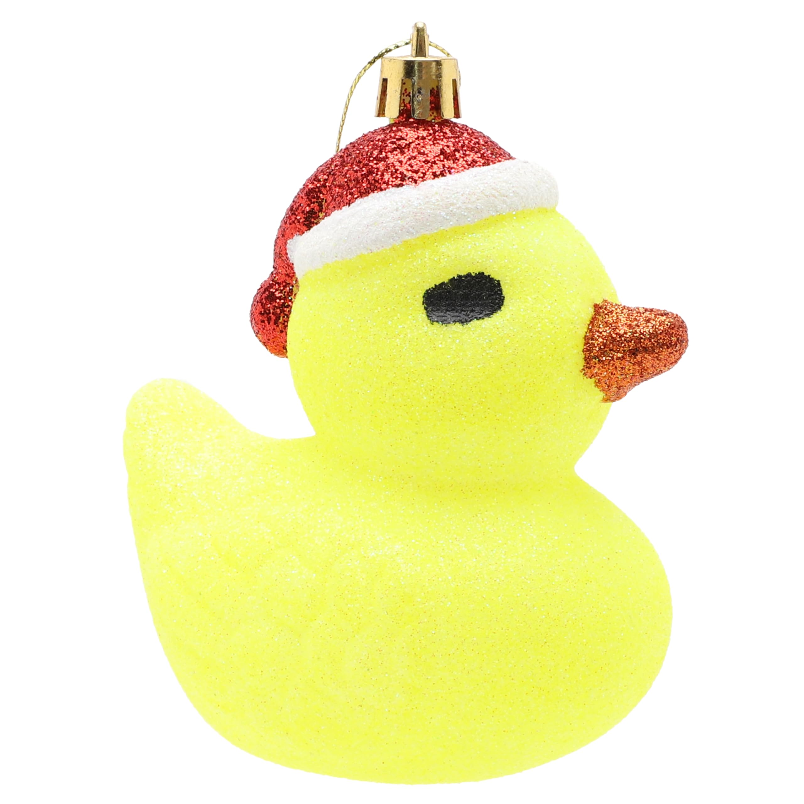 Christmas Concepts Yellow Christmas Concepts® 1 X 110Mm (4.3") Glittery Festive Duck Bauble - Christmas Tree Decorations (Yellow)