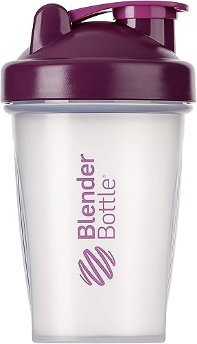 Blender Bottle Classic Shaker CupDiet Shaker Protein Shaker con Blenderball 20.0 fl oz - Ciruela transparente