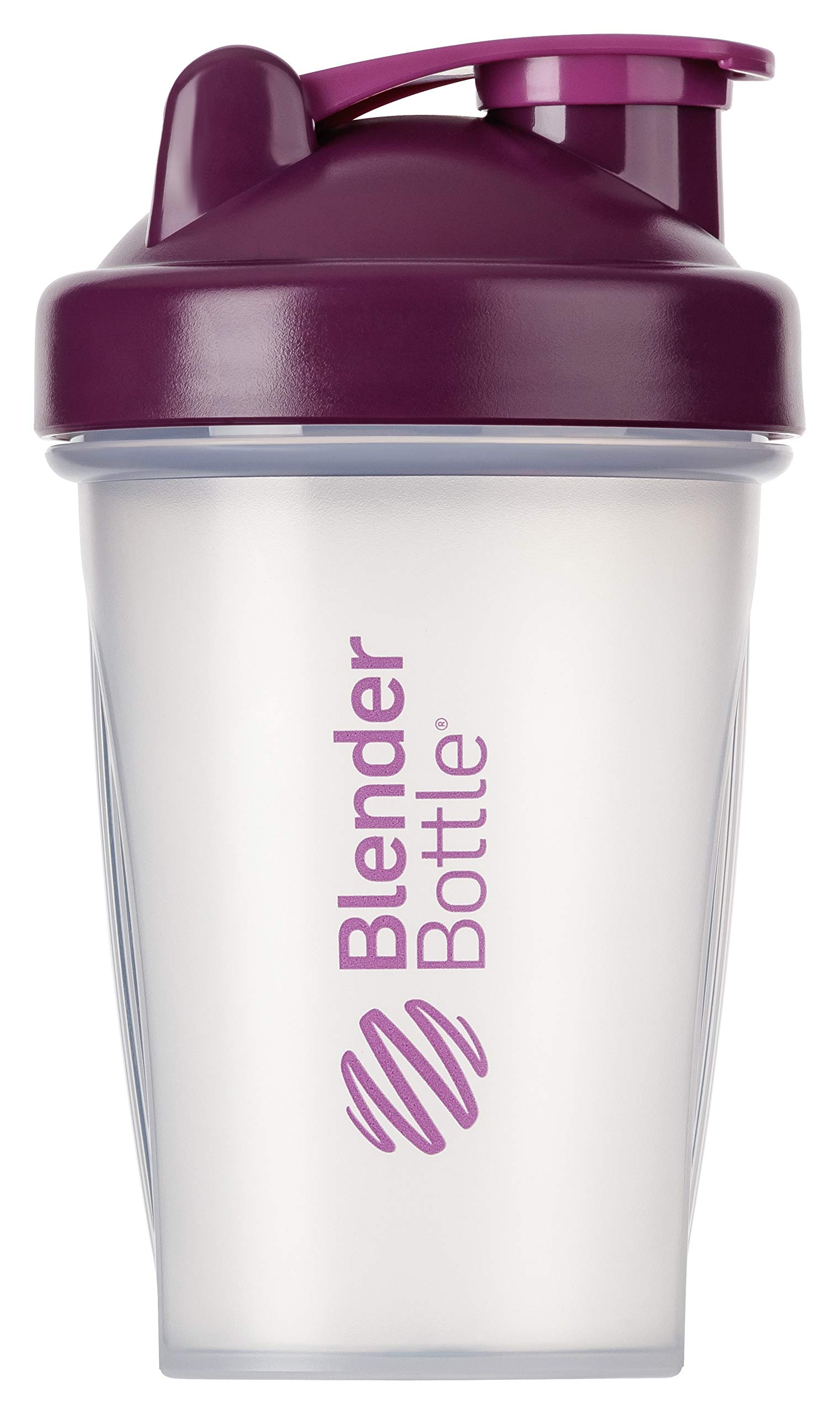 BlenderBottle Classic Botella de agua | Botella mezcladora de batidos de proteínas | con batidor Blenderball | libre de BPA | 590ml - blanco - 1