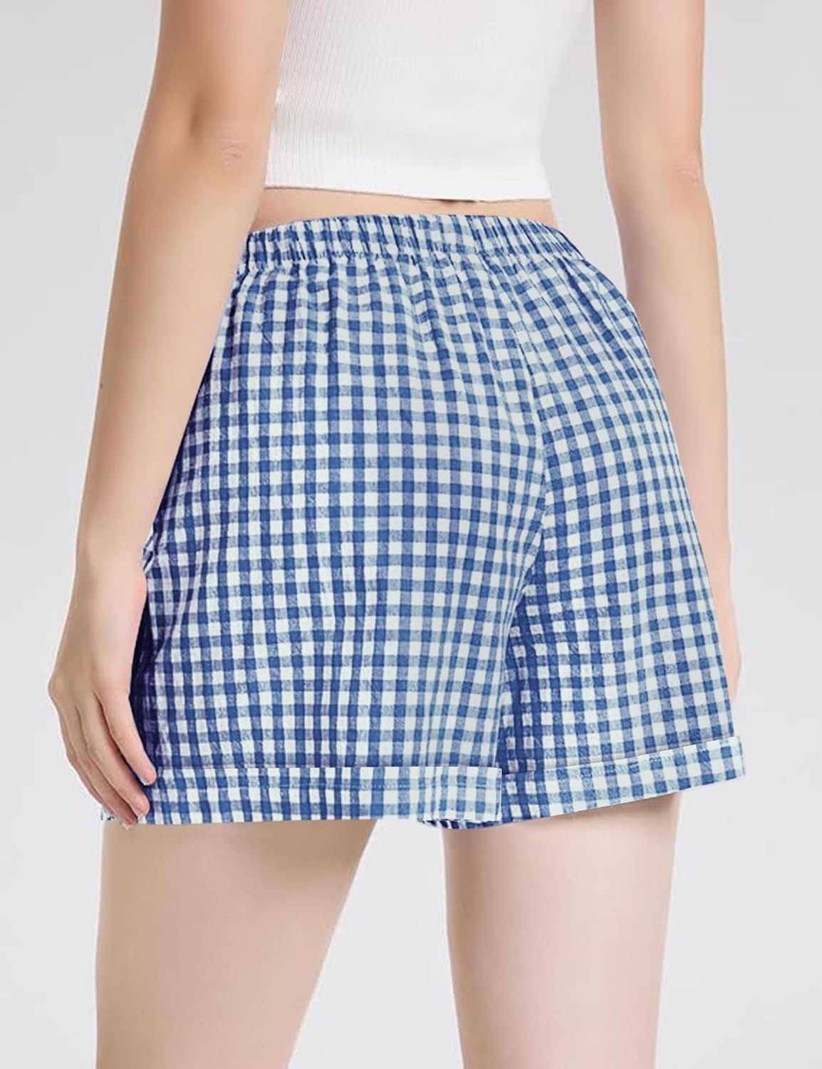 iWoo Womens Cute Shorts Trendy Summer Elastic Waist Casual Cotton Shorts Spring Fashion 2026 - Image 3