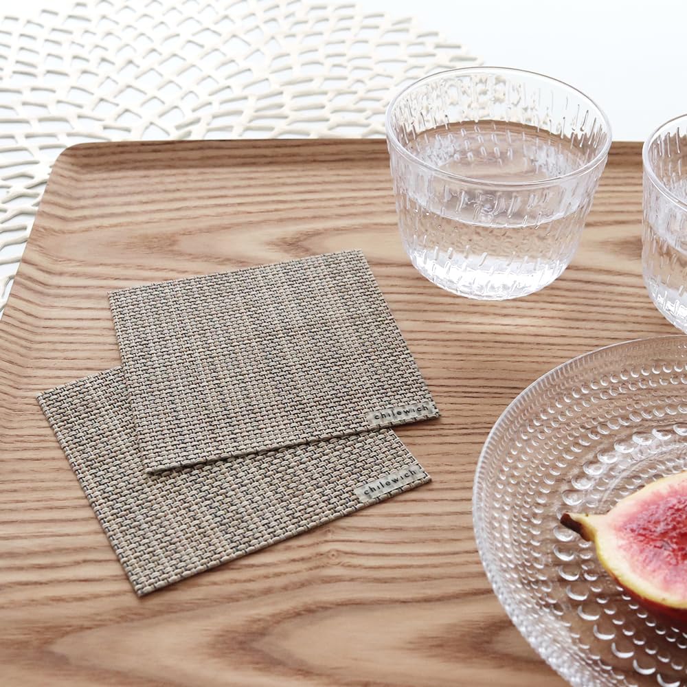 Amazon｜チルウィッチ コースター ミニバスケットウィーブ 6枚