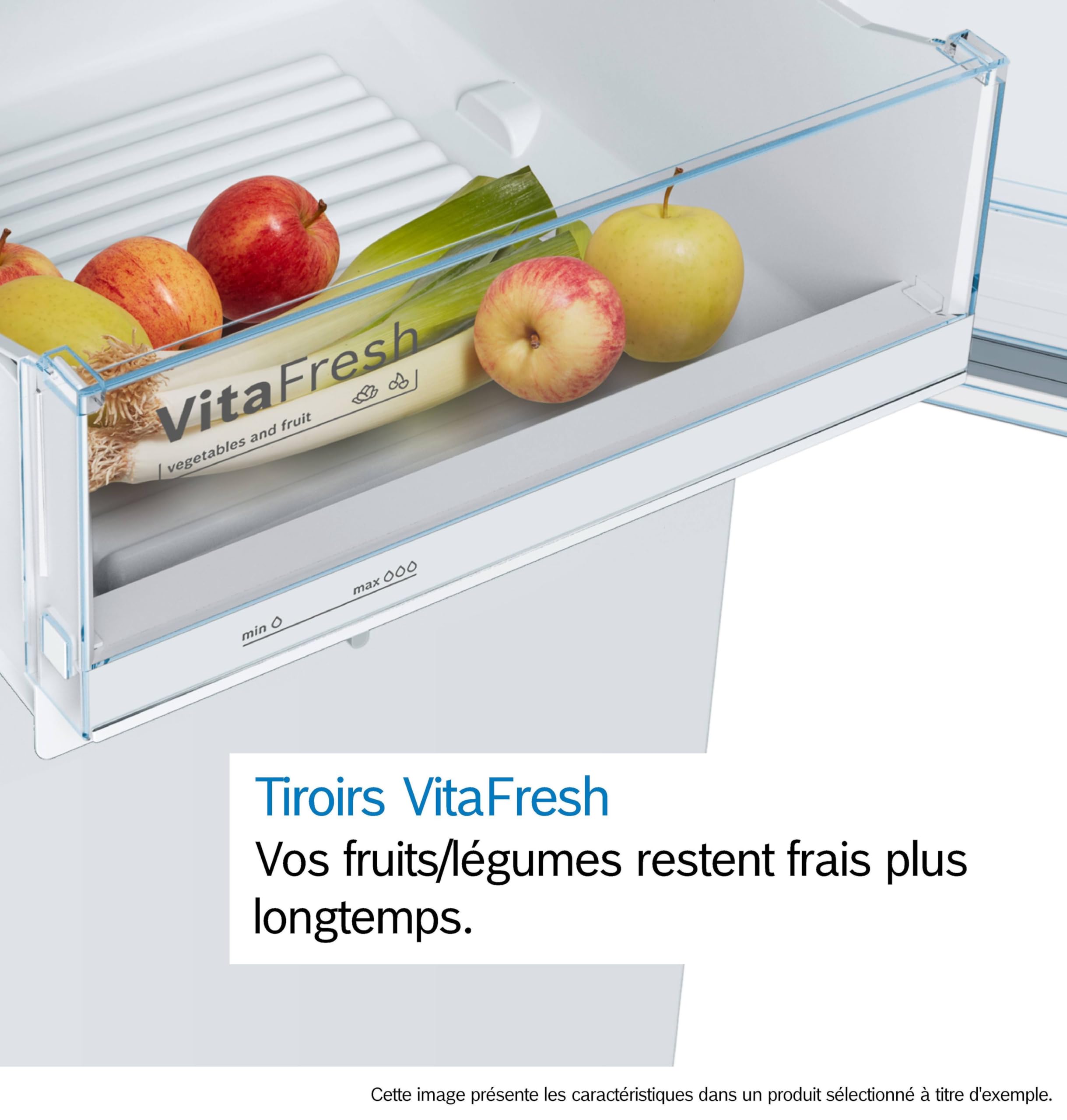 Bosch KSV33VWEP Réfrigérateur pose-libre VitaFresh Série 4 - 324 litres - 176 x 60 cm - Blanc