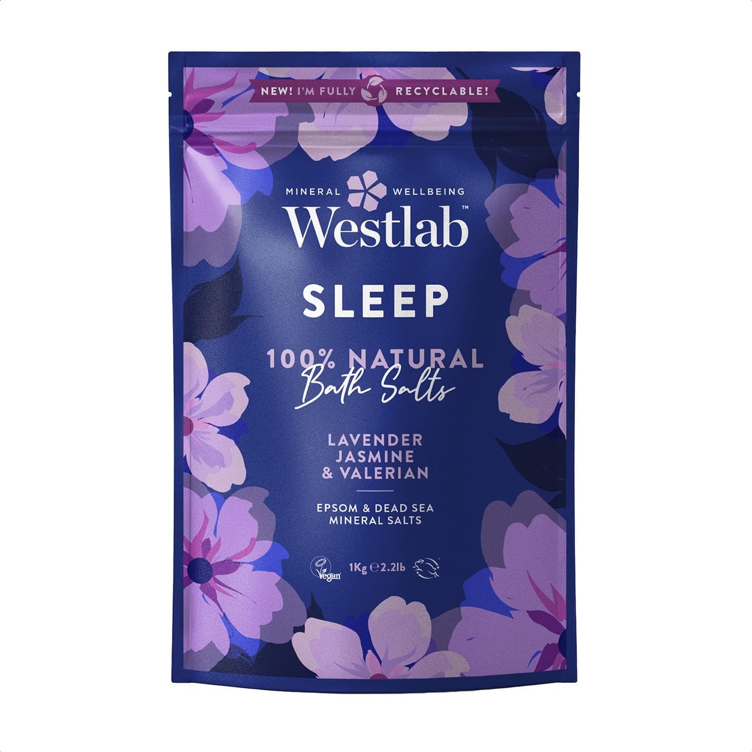 Westlab – Sleep Epsom & Dead Sea Bath Salts, 1kg