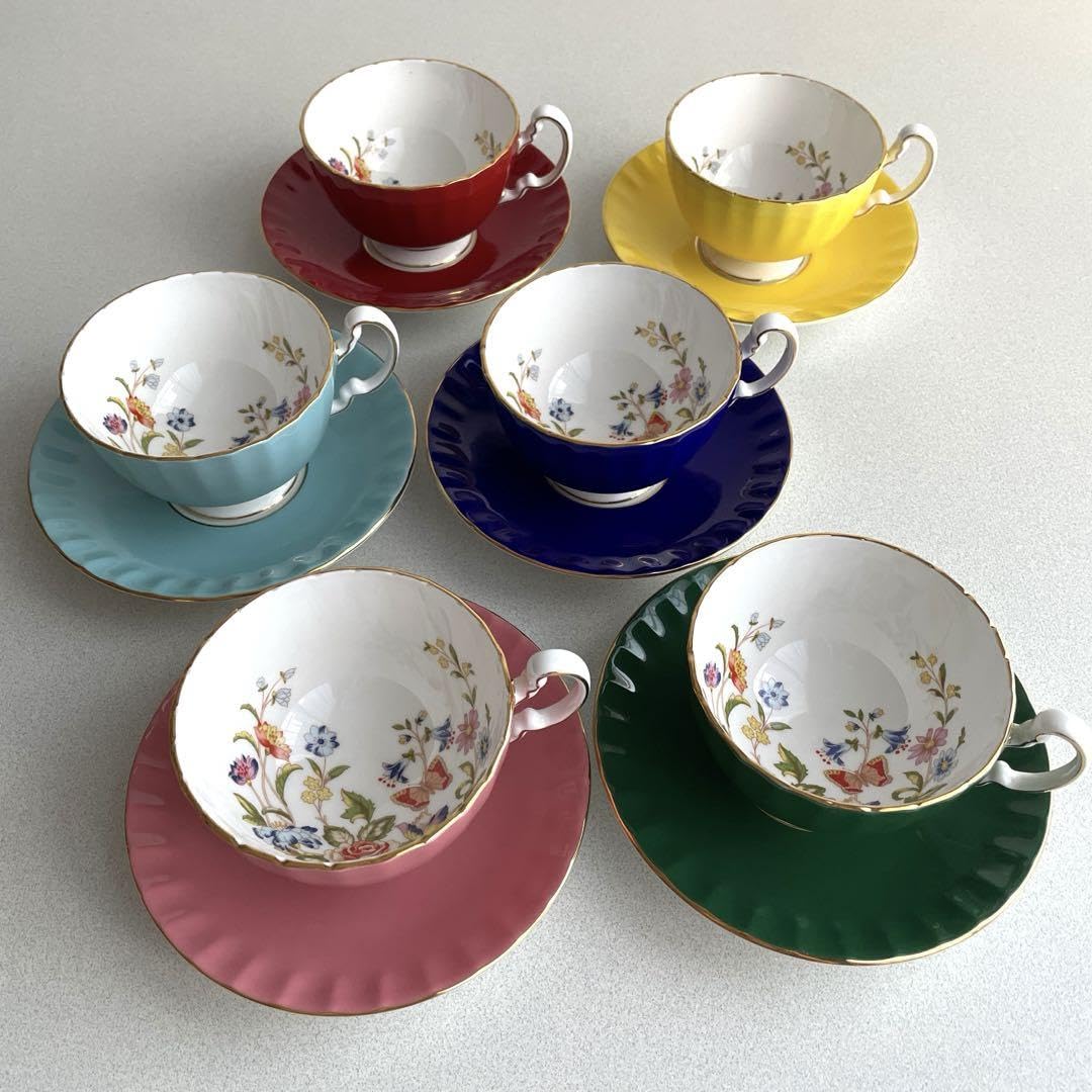 Amazon.co.jp: AYNSLEY カップソーサー 6客セット : おもちゃ
