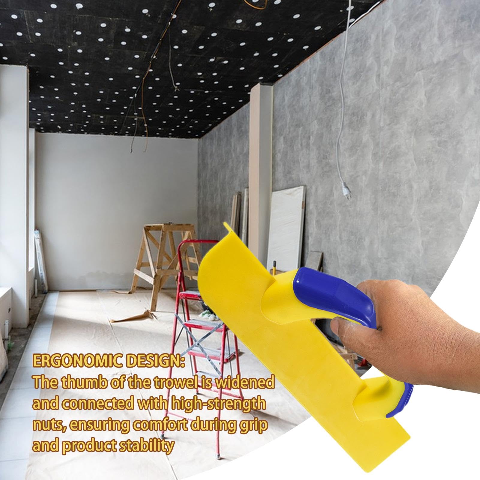 Strumento per angoli per cartongesso, spatola per angoli da muro - Cazzuola per sfangatura del muro a secco - Strumenti per angoli interni ed esterni lisci, spatola per angoli in PP temperato, strumen