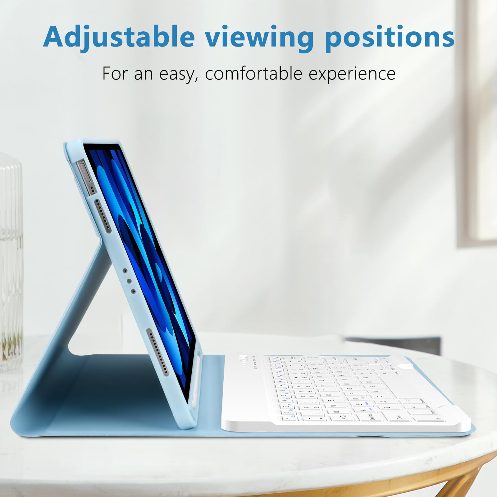 Amazon.co.jp: TQQ iPad Air 第5世代ケース キーボード付き - iPad Air