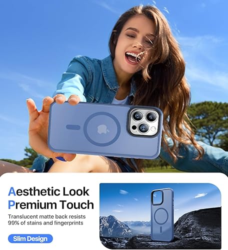 Miniatura 6 de Funda magnética diseñada para iPhone 12 Pro Max compatible con Magsafe protección contra caídas de grado militar Funda protectora a prueba de golpes