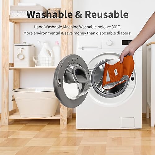 Miniatura 6 de Bandas para el Vientre para Perros Machos (Paquete de 5), Envolturas Premium Lavables Reutilizables para el Vientre de Perros Pequeños a Prueba de