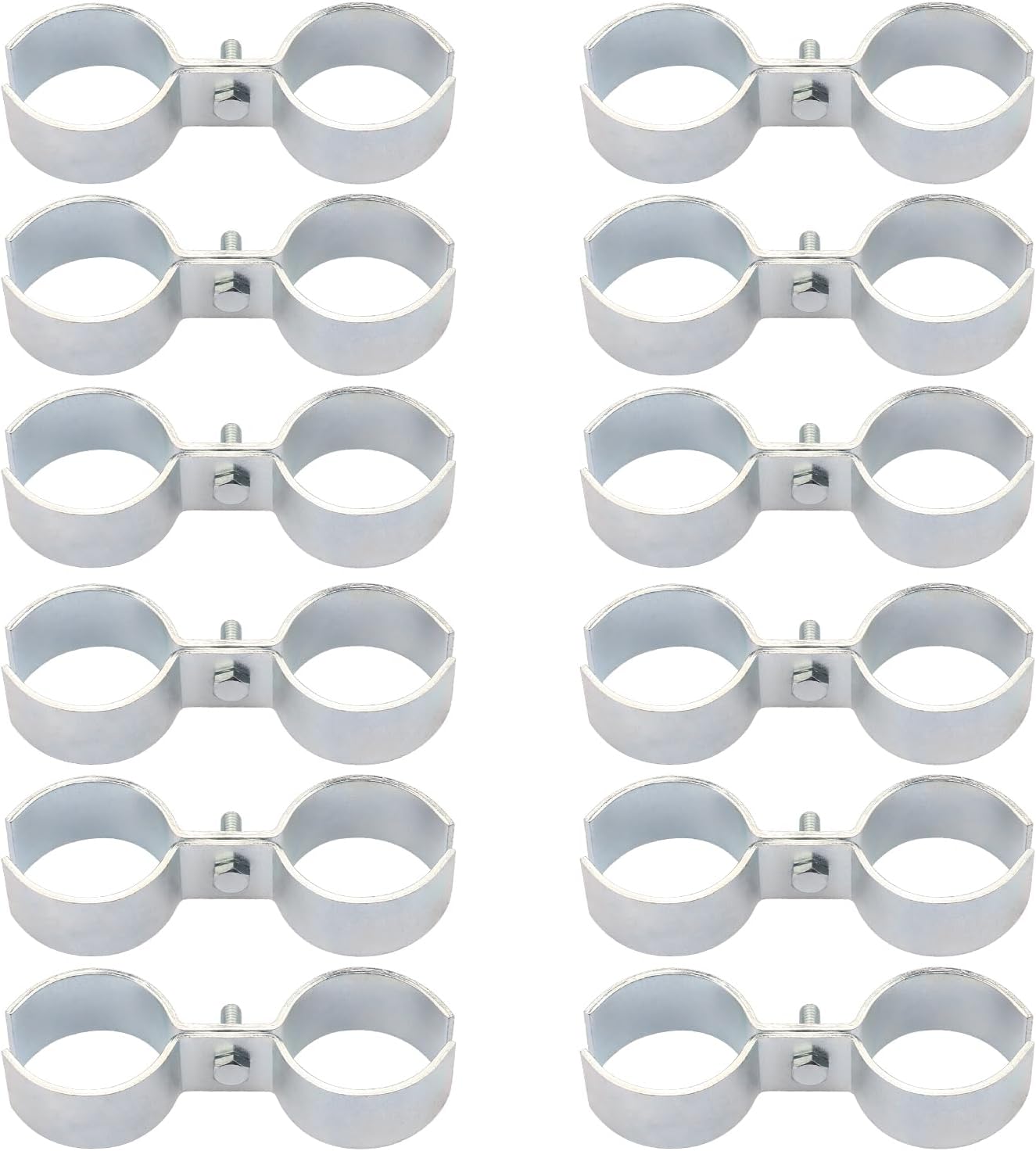 12 Packs 1 Inch Kennel Clamps, Saddle Clamps, dog kennel