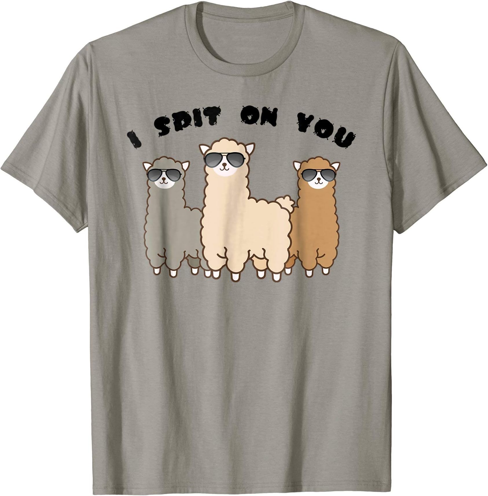 Fun Alpaca Spit T-ShirtFunny Alpaca T-Shirt, Animal Spitting Tee Apparel T-ShirtOEKO-TEX STANDARD 100