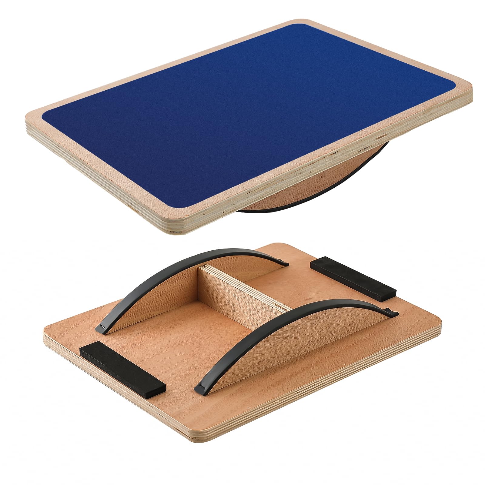 Juoe Balance Board Wobble Board for Adults and Kids - Anti-Slip 350LBS Balance Board for Physical Therapy,Balance Training,Posture Correction,Standing Desk Core Strength Wooden Balance Rocker Board