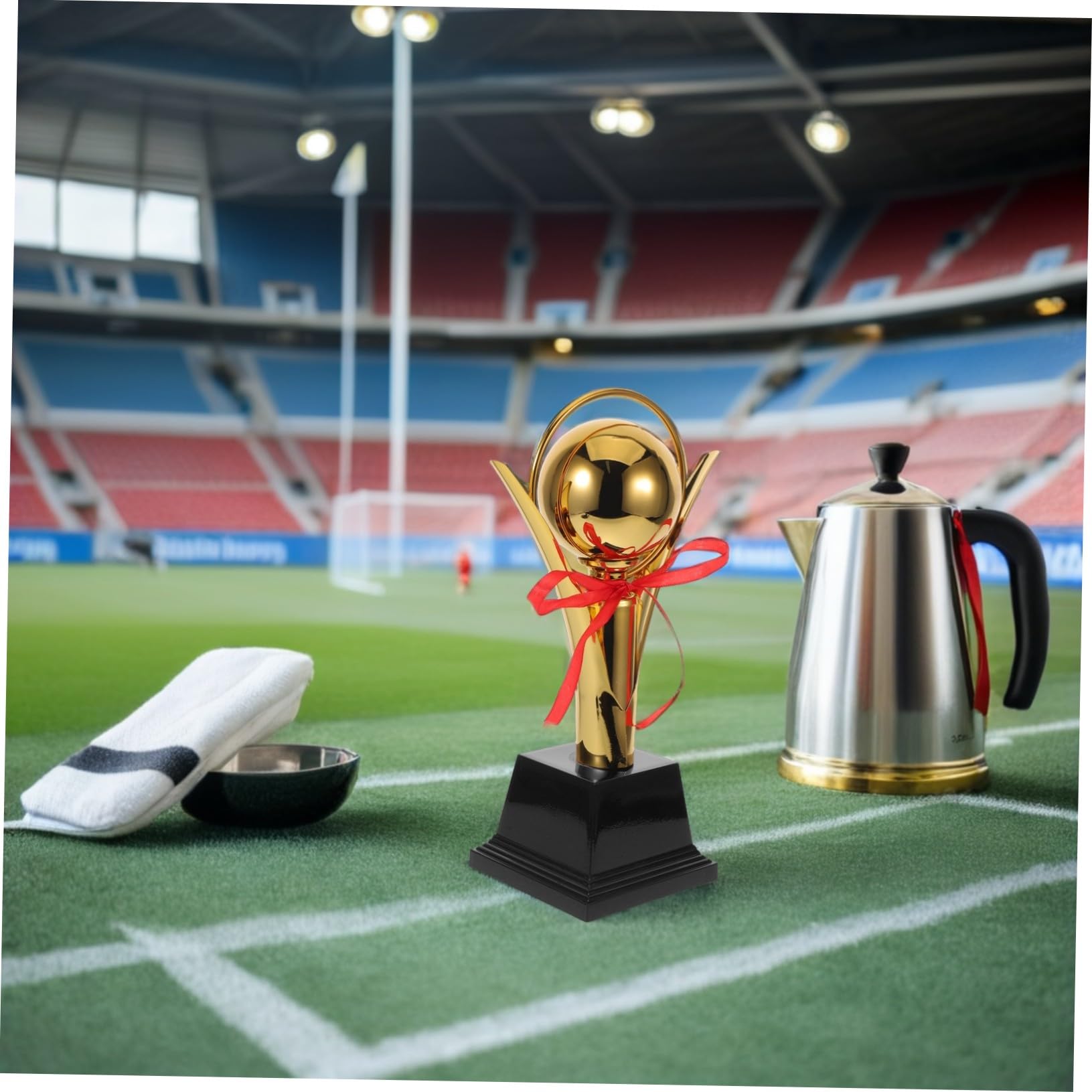 ifundom Premio Sportivo Calcio in Metallo Leggero e Portatile, Premio Oro per Competizioni Giovanili Indoor e Outdoor, Coppa per Torneo Bambini e Ragazzi