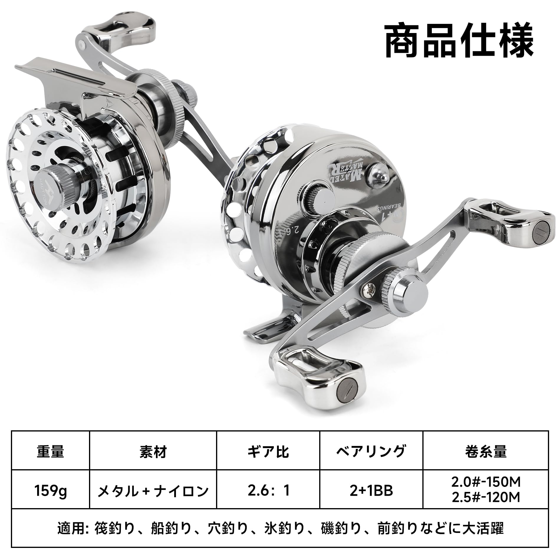 Amazon | SANLIKE 筏リール チヌリール 筏釣り 全金属 落とし込み ギア