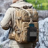 Vista 7 de Bolsa táctica Molle bolsa militar para hombres al aire libre bolsa de herramientas EDC bolsa de herramientas utilitario organizador chaleco paquete