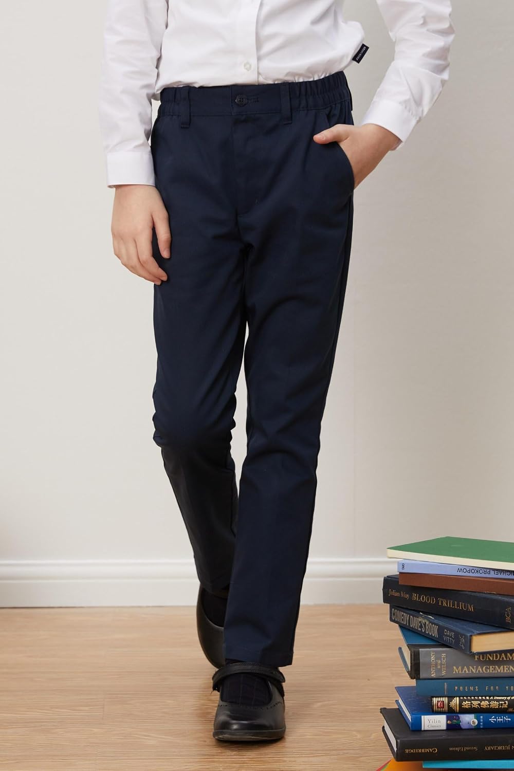 eton kidd Girls Recycled TC Twill Straight-Leg Pants