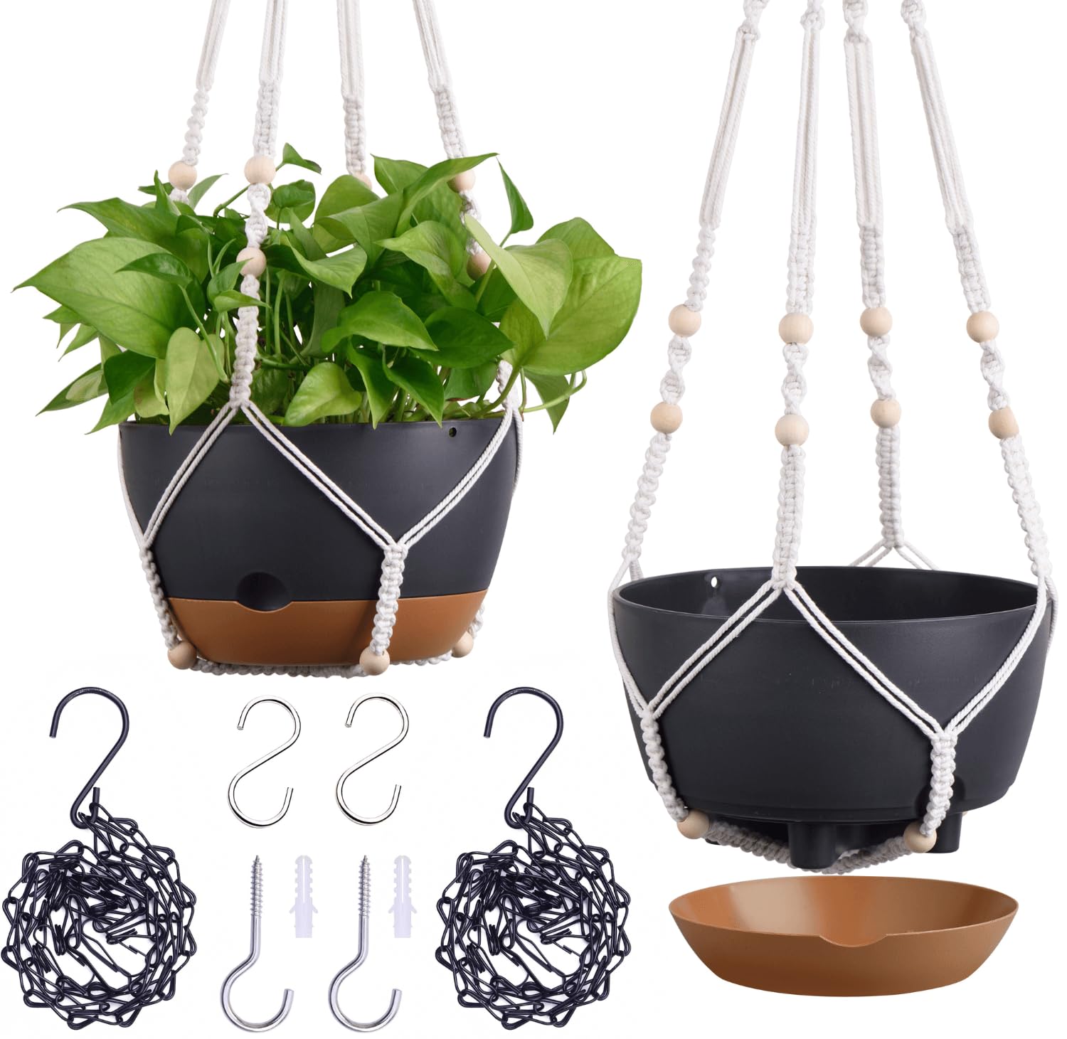 Hanging Planters - Self-Watering & Stylish -11 Hanging Planters - Self-Watering & Stylish -11