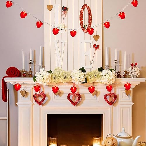 Vista 38 de Guirnalda de luces para el día de San Patricio para exteriores, 8.5 pies, luz de decoración de San Patricio con 10 tréboles, luces de trébol Luces