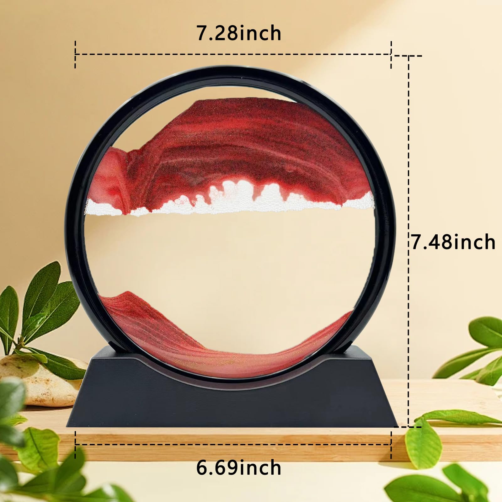 AzureLeap Moving Sand Art Liquid Motion, 3D Deep Sea Sandscape Color Quicksand Decor - Image 3