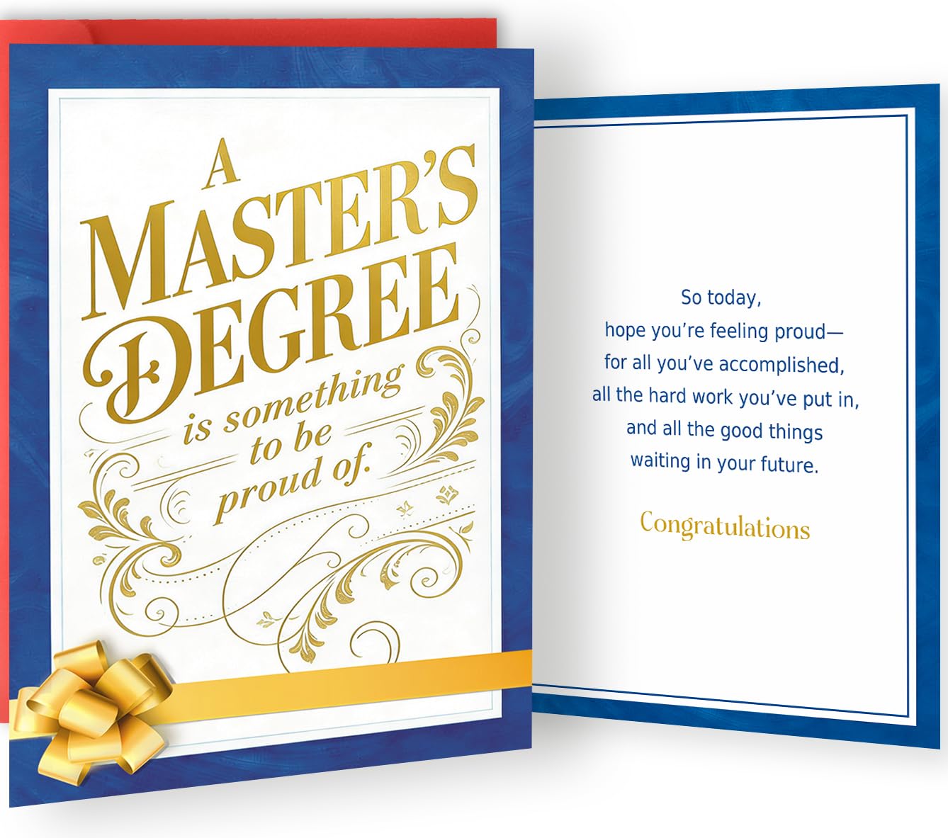 Master's Degree Graduation Card, Graduation Gift for Masters Degree Holders, Grad Gifts for Son Daughter Niece Nephew