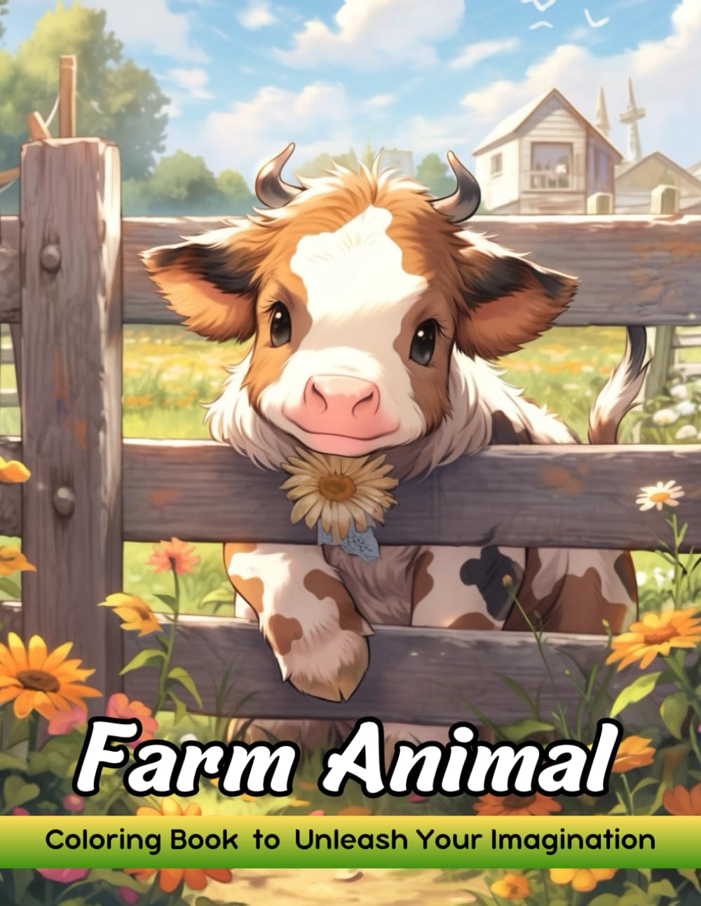 Farm Animal: Coloring Book for Adults with Farm Animal for Stress Relief and Relaxation